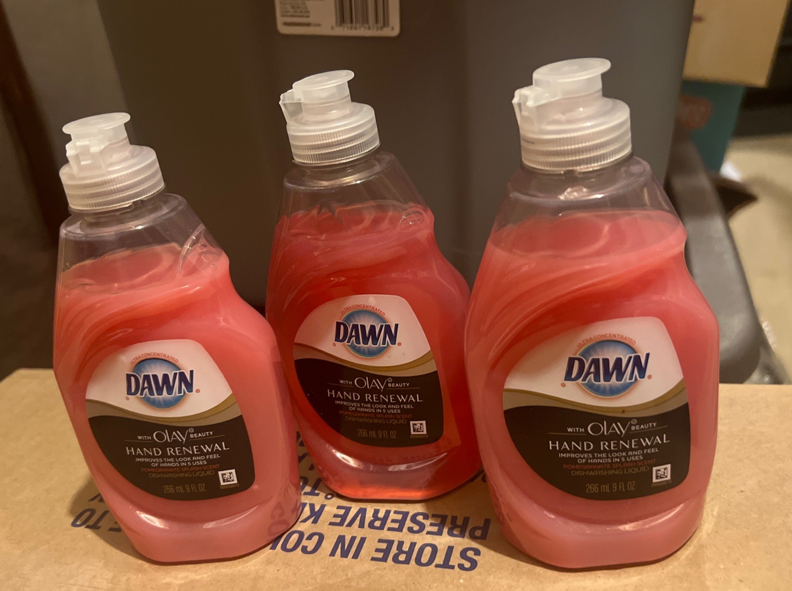 3 x Dawn Dishwashing Liquid Olay Beauty Hand Renewal Pomegranate Splash 9 fl oz