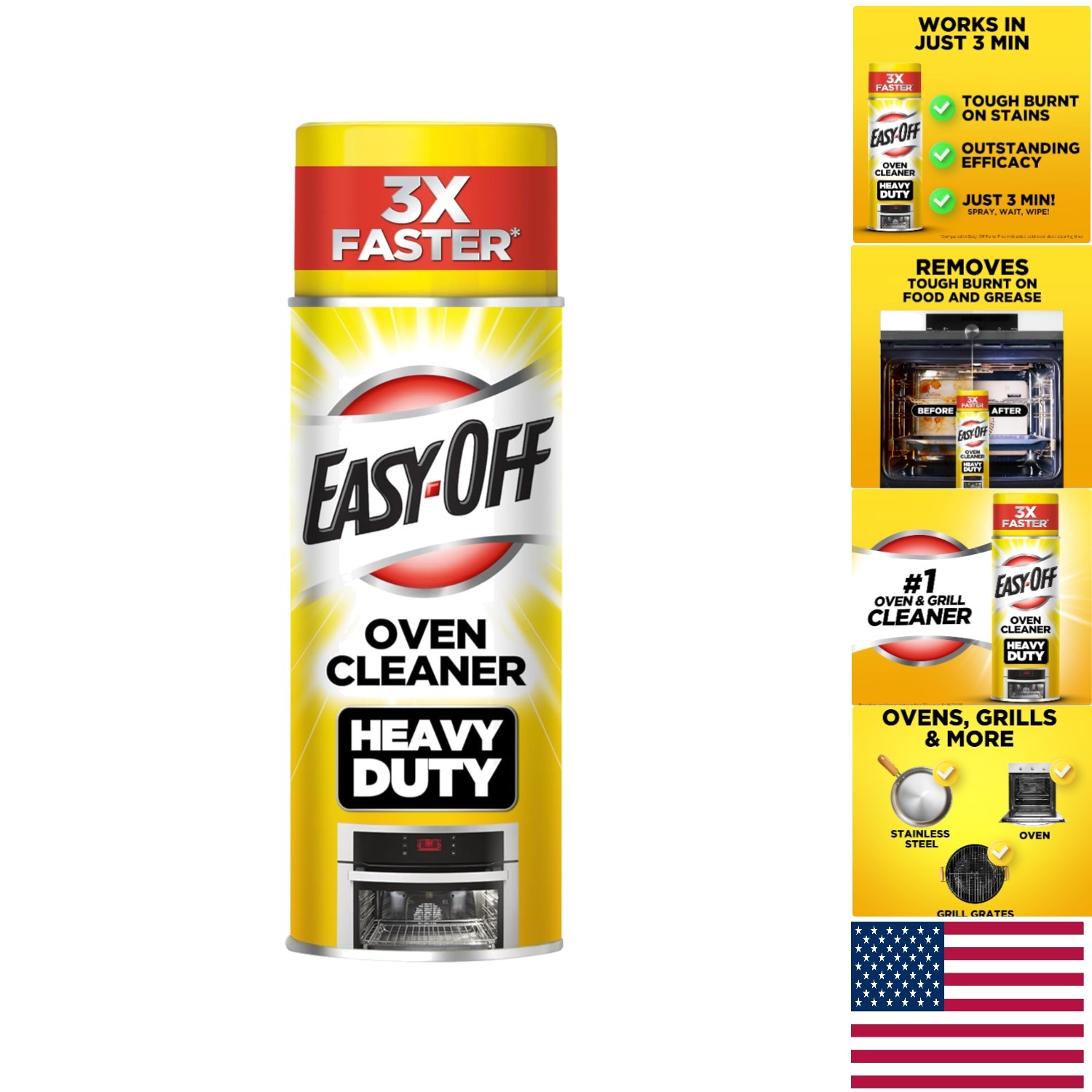Multipurpose Heavy Duty Oven Cleaner – 14.5oz Spray for Stubborn Grease
