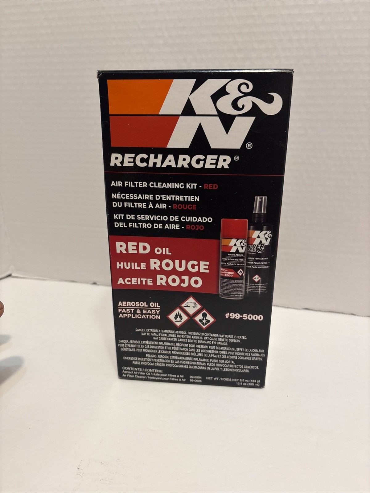 K&N Recharger Kit #99-5000 Air Filter Cleaning System- New