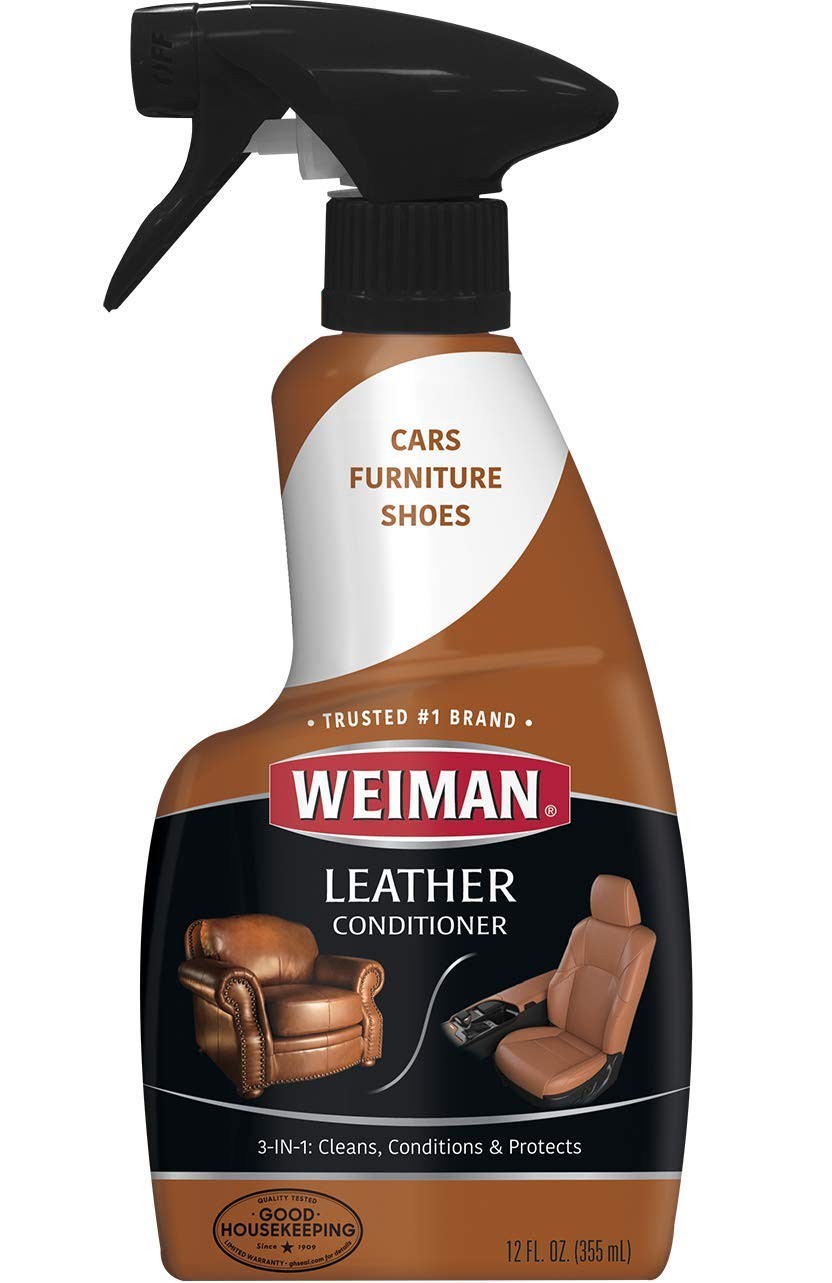 Weiman Leather Cleaner and Conditioner for Furniture Cleans Conditions