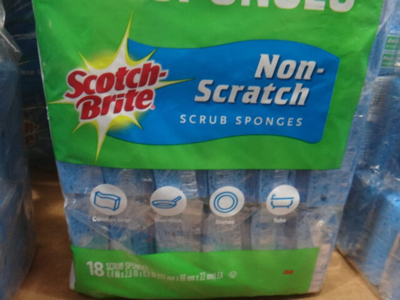 Scotch -Brite Non Scratch Scrub sponges – 21 Pack – Individually Wrapped