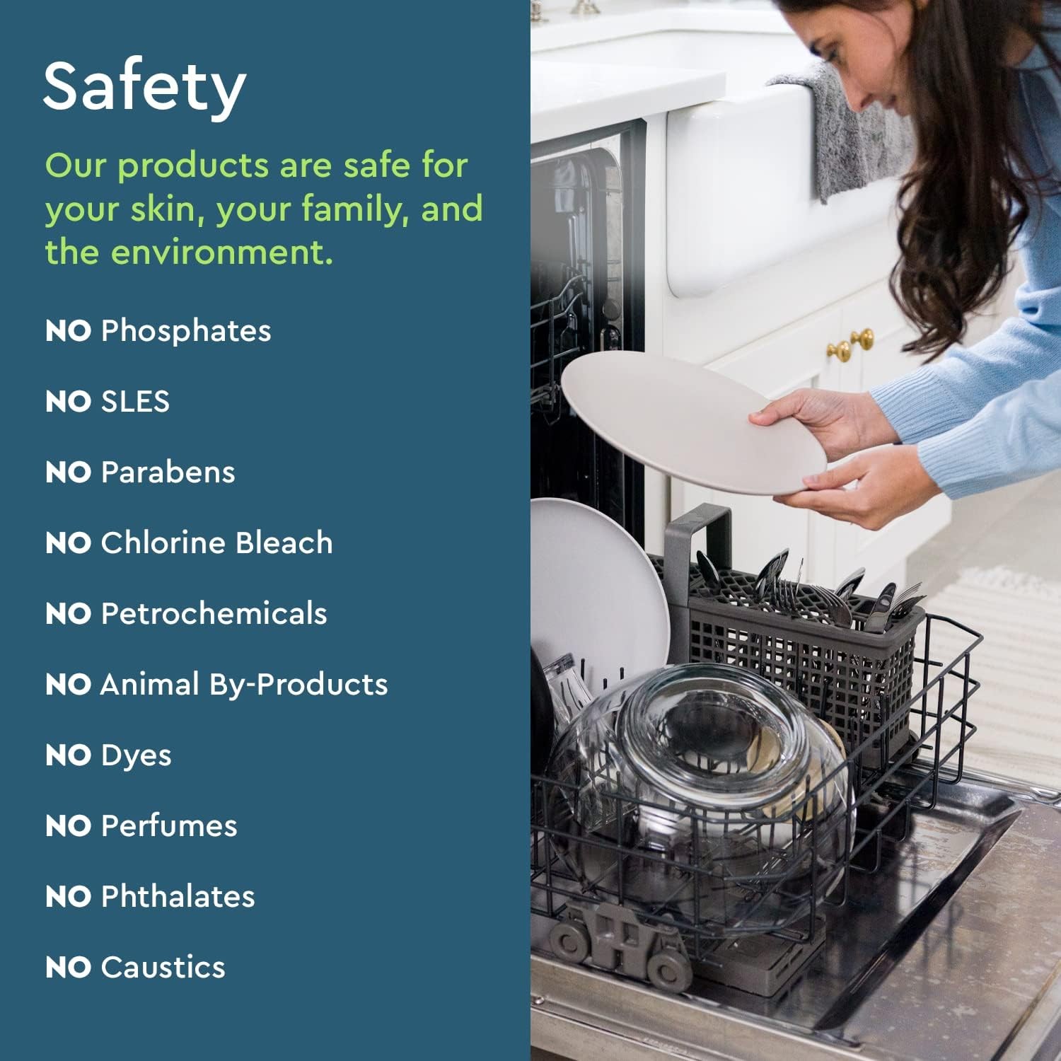 Puracy Dishwasher Pacs 50 Count,Natural Dishwasher Detergent, Free and Clear-NEW