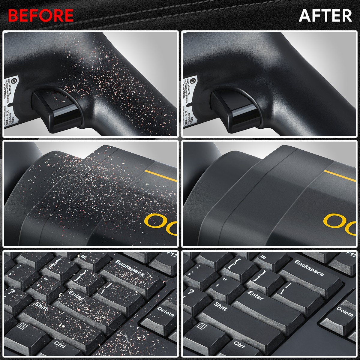 5pcs Car Cleaning Jelly Non-Stick Hand Reusable Dust Remover Keyboard TV Remote