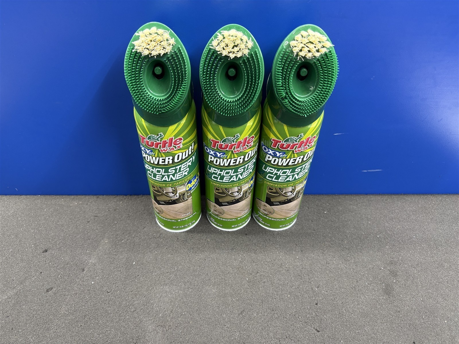 LOT OF 3 TURTLE WAX OXY POWER OUT UPHOLSTERY CLEANER / FAST SHIPPING