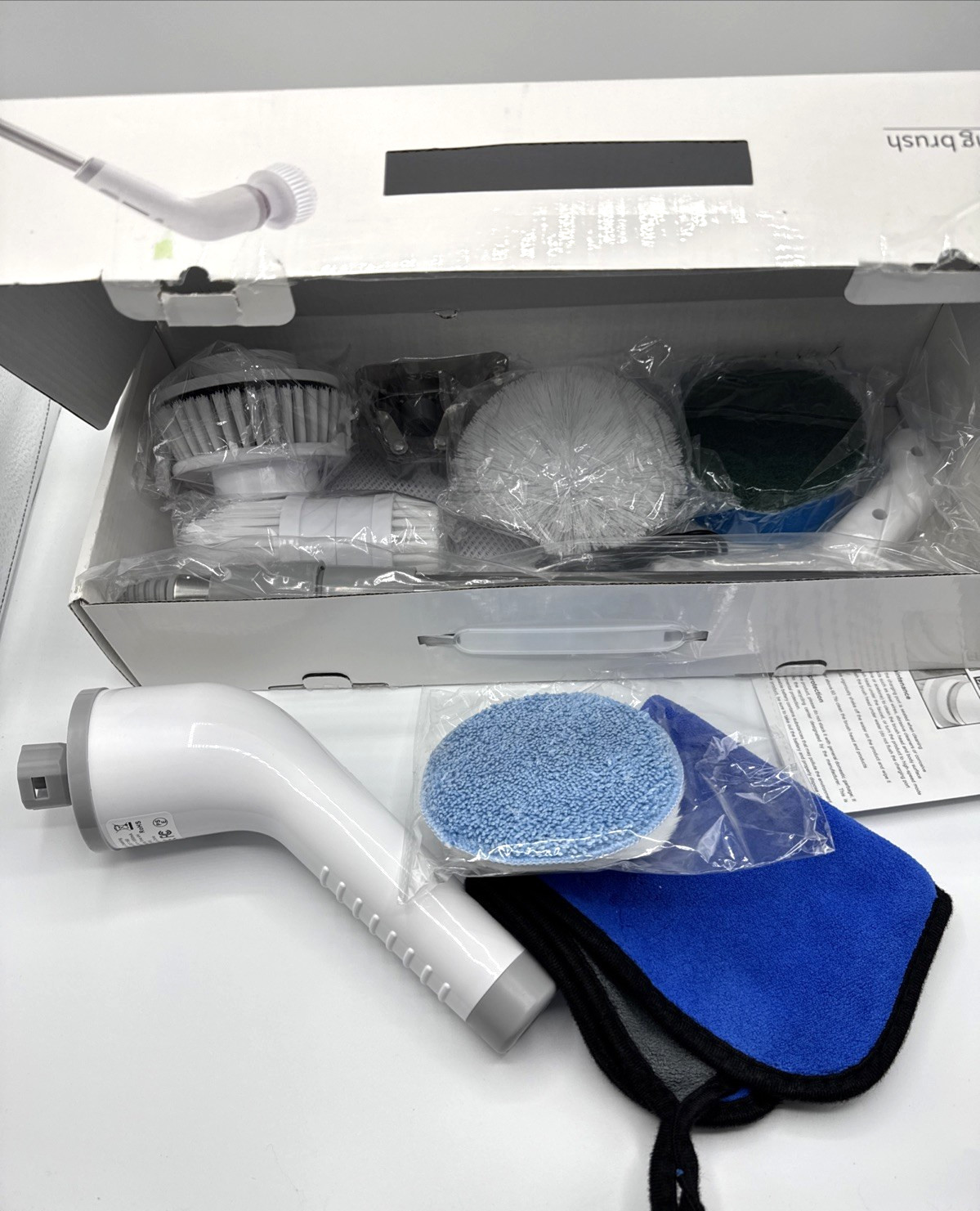 9 IN 1 Electric Spin Scrubber, Cordless Cleaning Brush Scrubber for Home