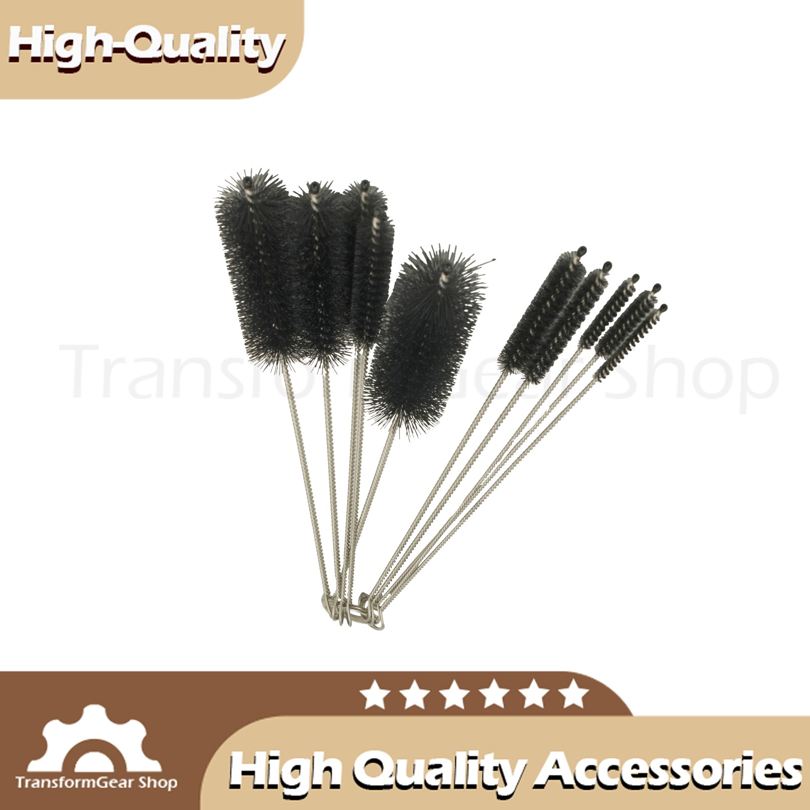 10PCS Set Nylon Small Long Cleaning StrawBrush Cleaner Bottle Tube Pipe US