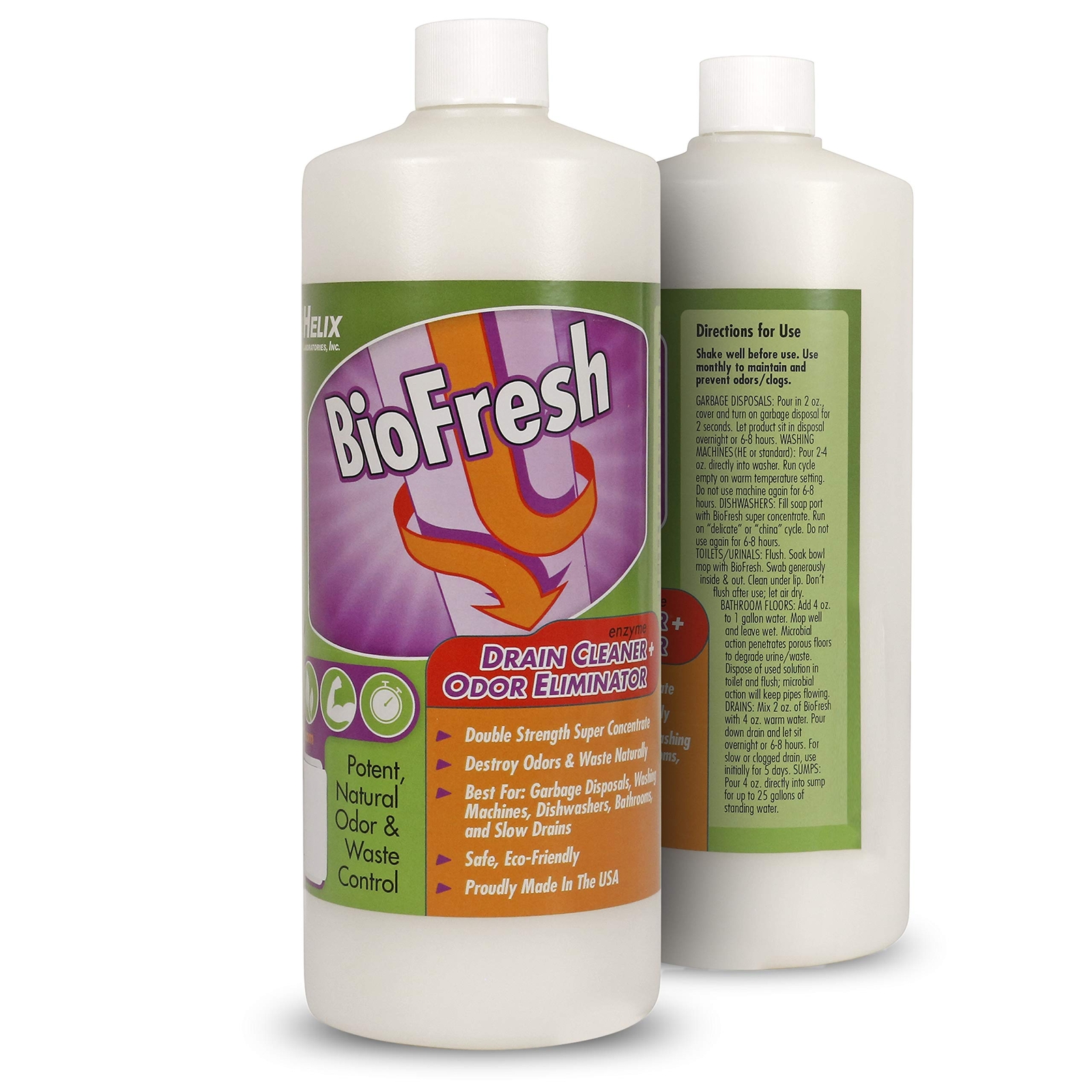 BioFresh – Enzyme Drain Cleaner & Smell Remover for Garbage Disposals Fruit F…