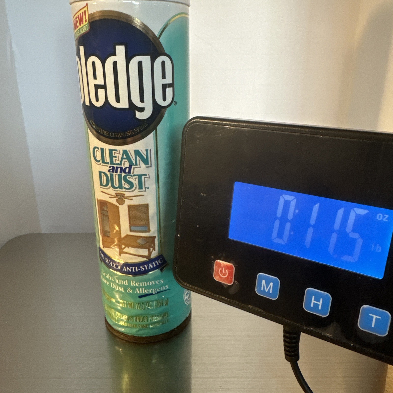 Pledge Clean & Dust Spray VINTAGE 1998 Discontinued Anti-Static No Wax Citrus