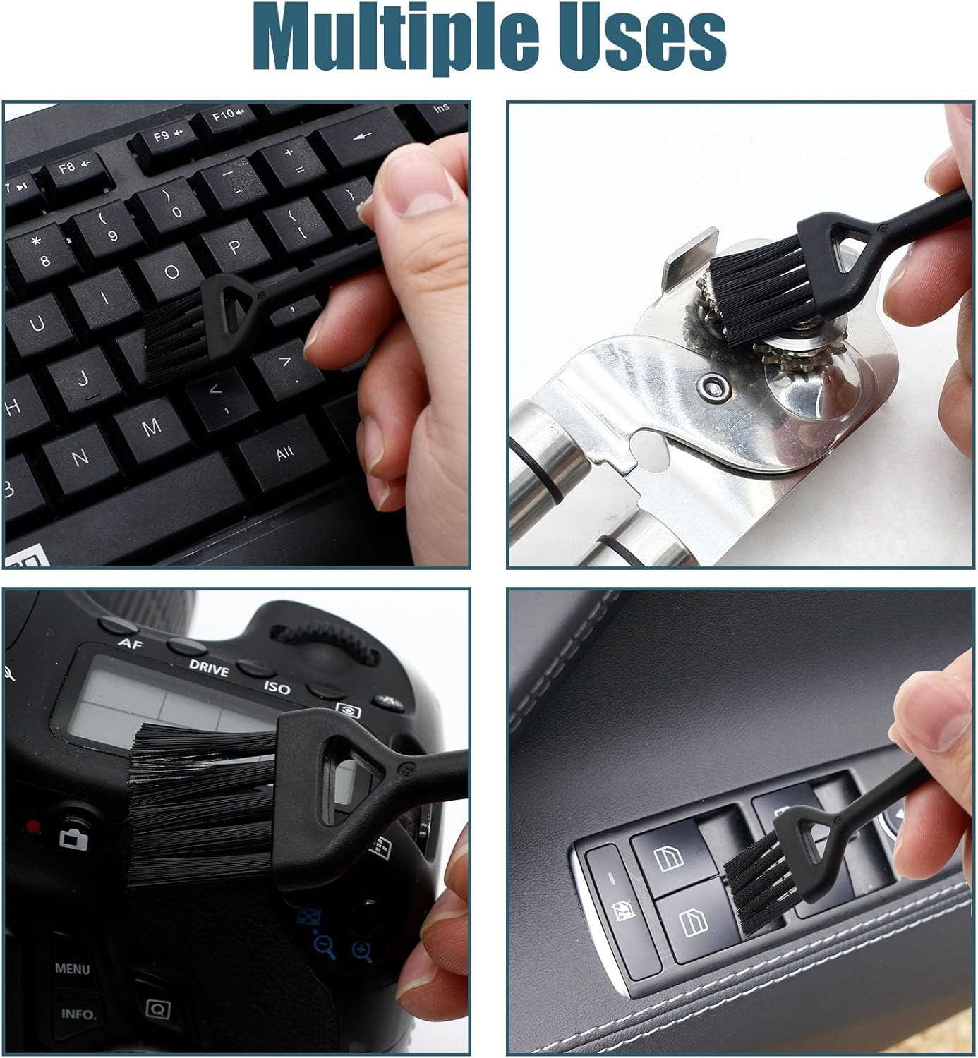 Keyboard Cleaning Brush, 6 Pcs Plastic Handle Nylon Anti Static Brush Kit Fit fo