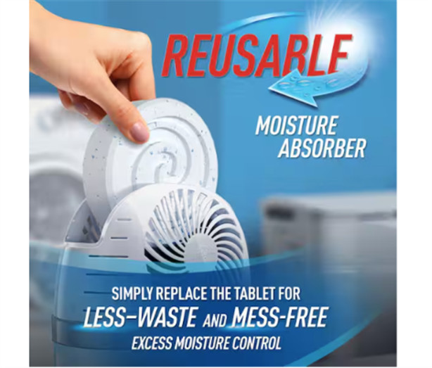 Fragrance Free Moisture Absorber Drop-In Tab Refills 2-Pack 15.8 oz Dehumidifier