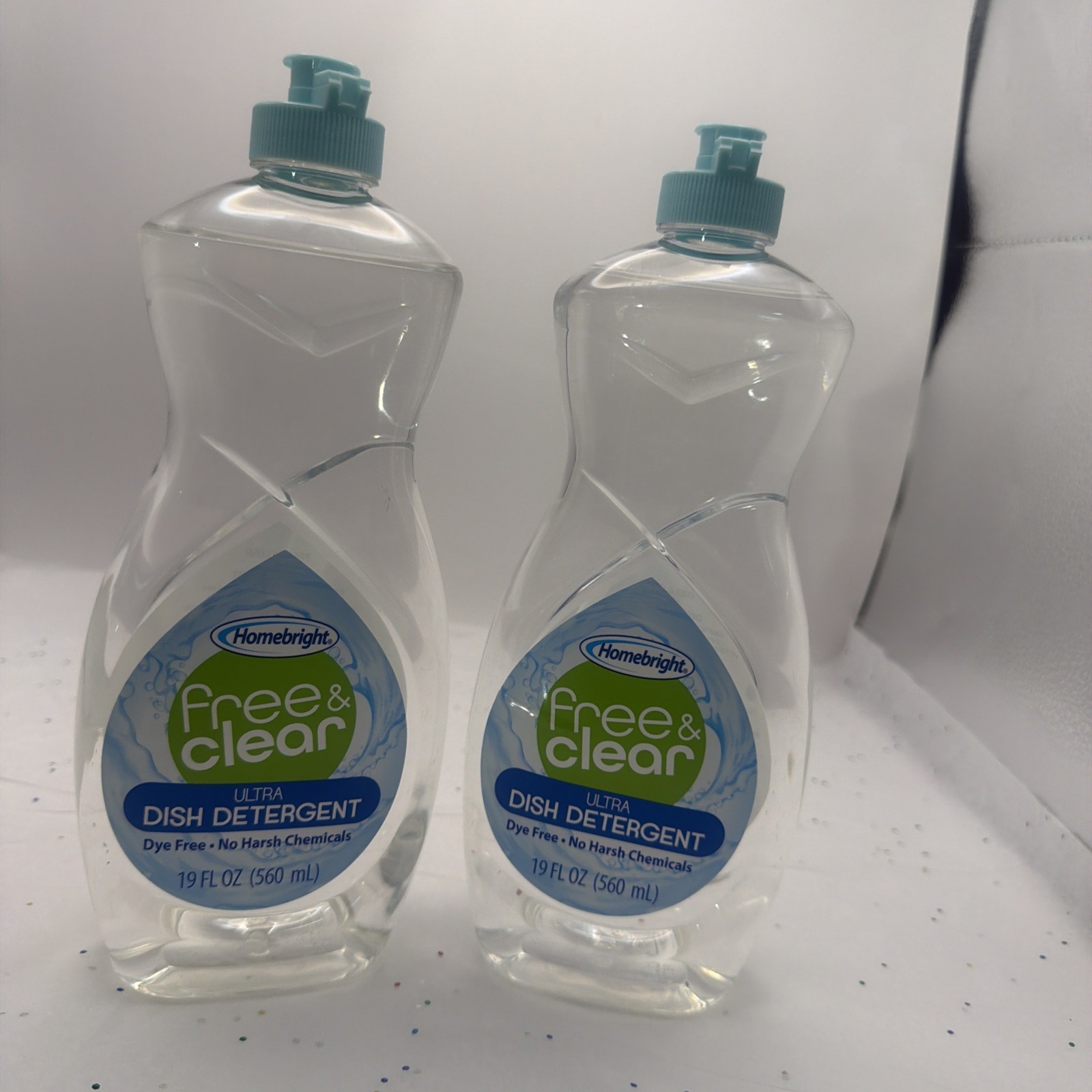 Homebright Free & Clear Dish Soap Ultra Dish Detergent 16 fl oz Set of 2