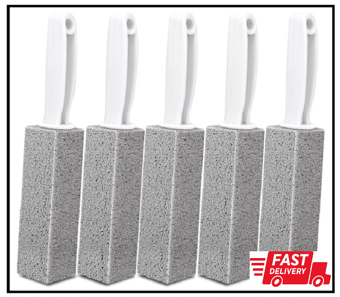 5 Pack Pumice Stone for Cleaning, Pumie Scouring Stick with Handle, Pumice Stone