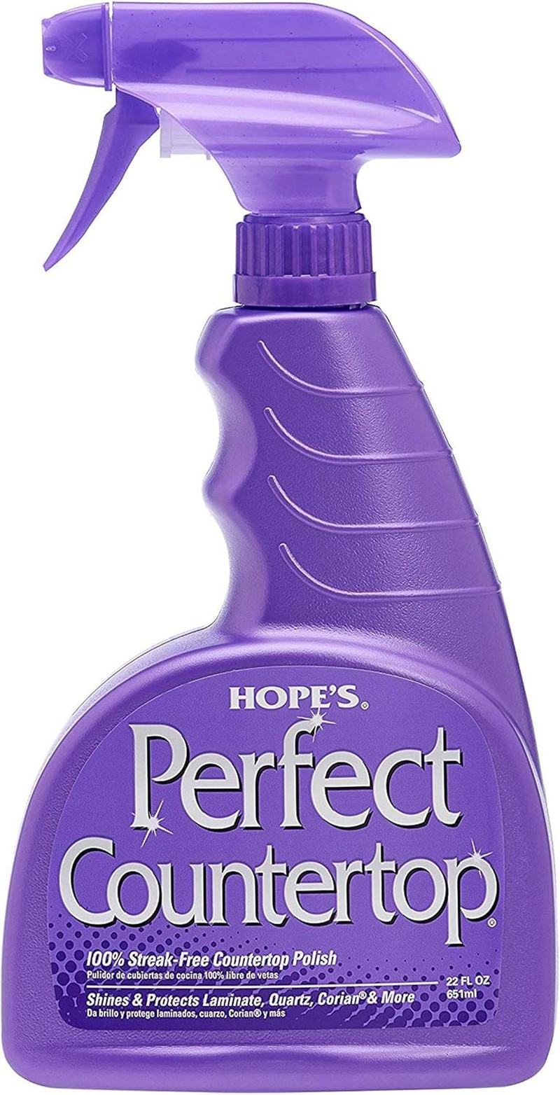 HOPE’S Perfect Countertop Cleaner and Polish 22-Ounce, Streak-Free Multi-Surface