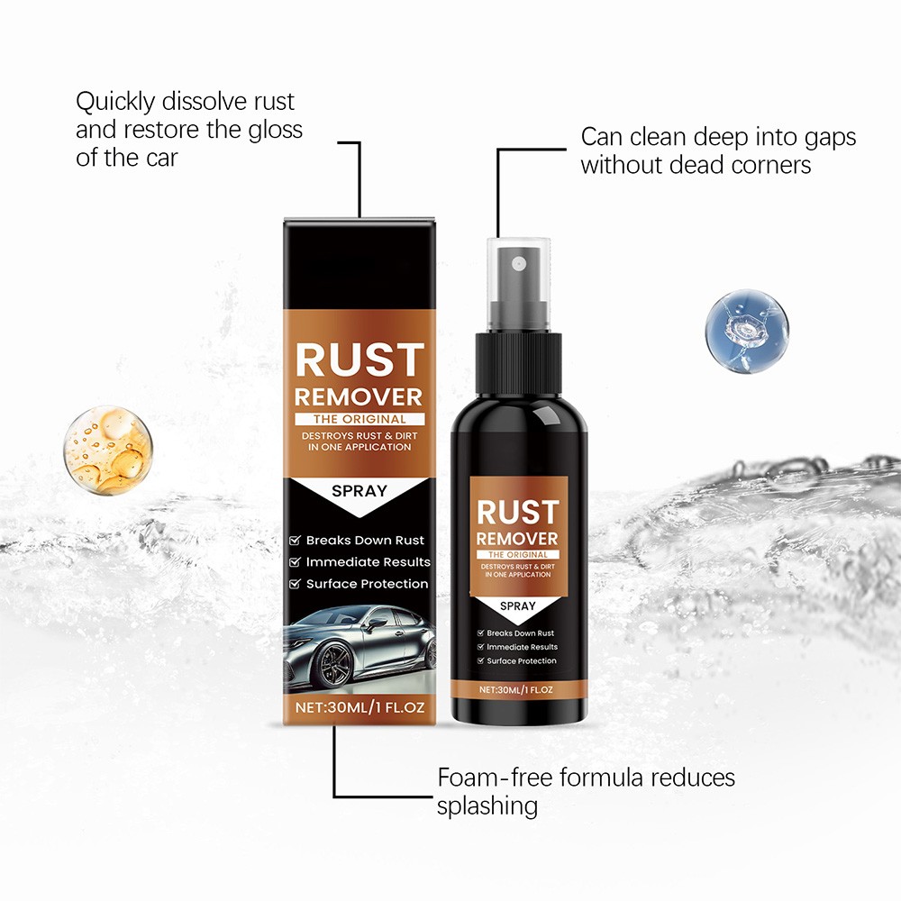 30ml Rust Remover Spray – Fast-Acting Multi-Surface Cleaner | Removes Rust