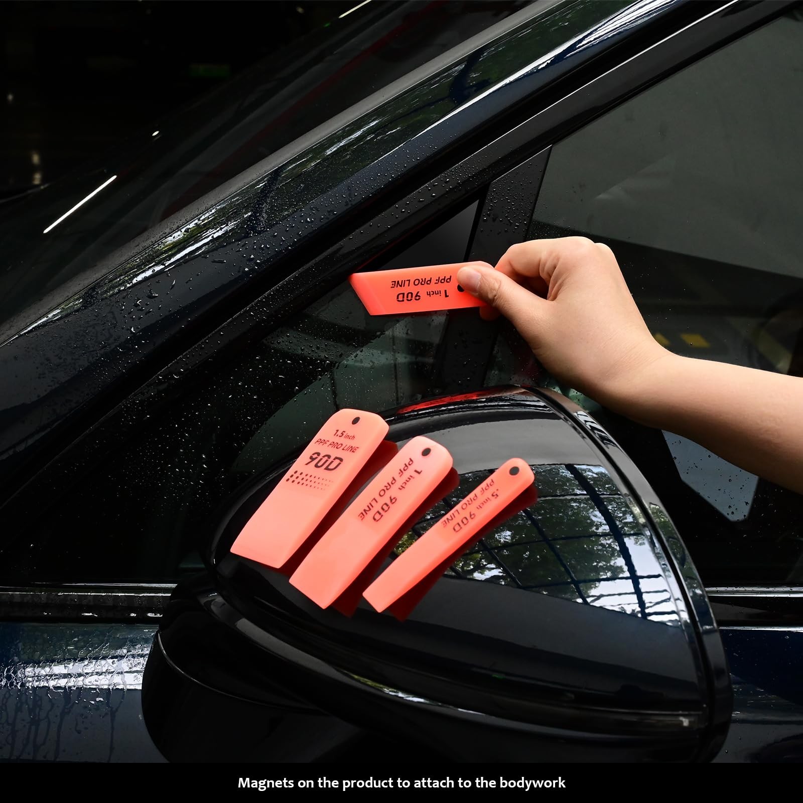 14PCS PPF Squeegee in Various Shapes, Magnetic PPF Tools for The Front Bumper…