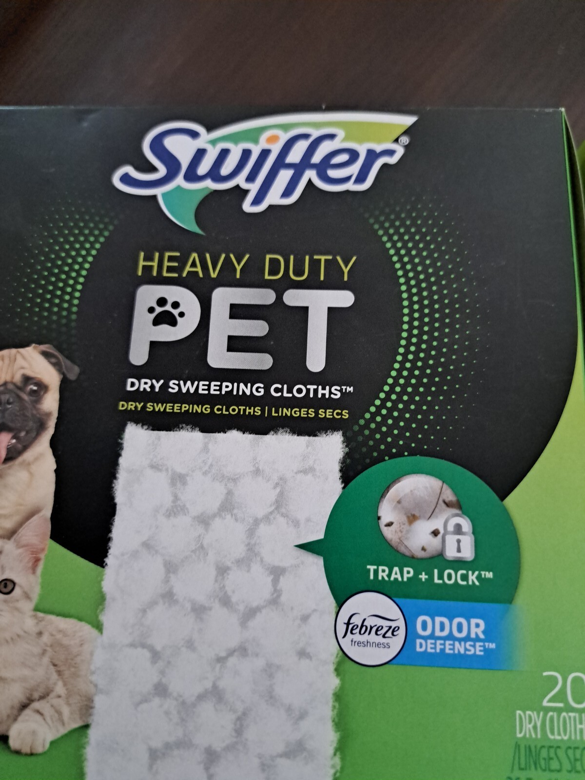 Swiffer Heavy Duty PET Sweeping Mopping Cloth Pad Refills Febreze Fresh 20ct X2