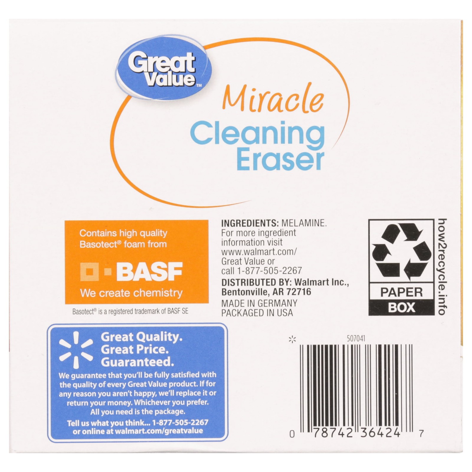 Hot selling quality,Great Value Original Miracle Cleaning Eraser, 12 Count