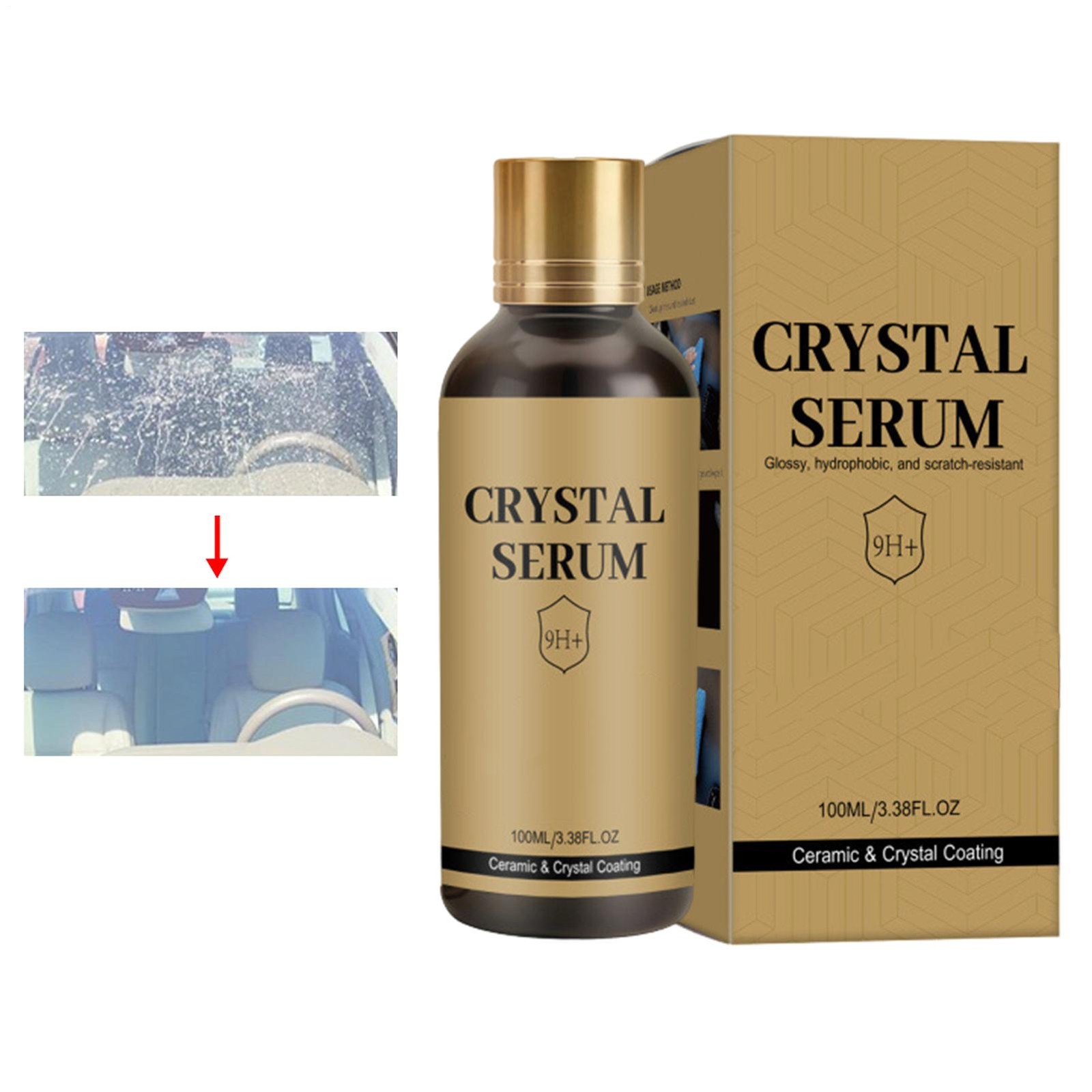100ML PTZ Crystal Serum – Advanced Graphene Ceramic Coating for Cars,9H Graphene