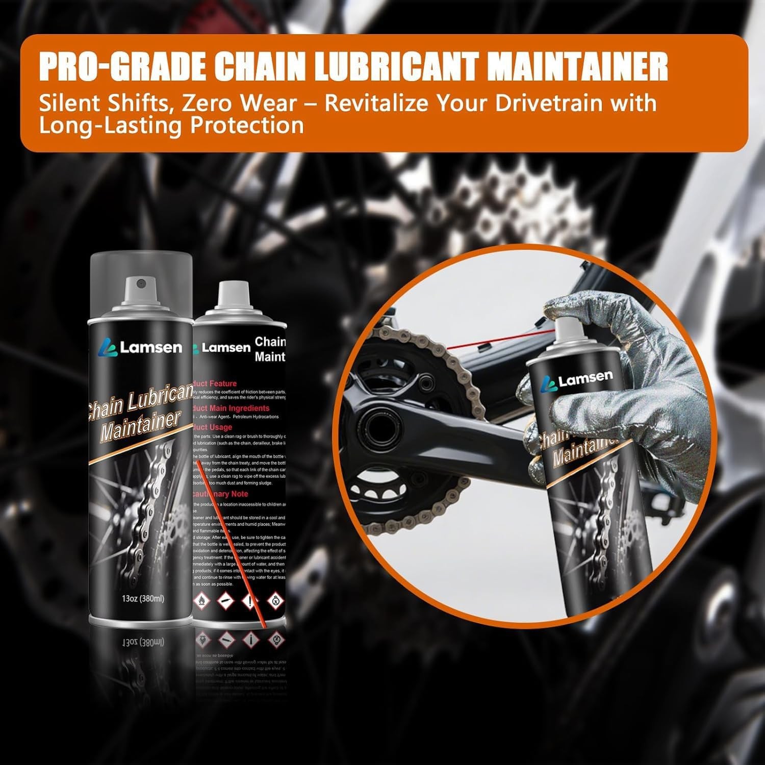 Chain Cleaner Kit, Professional Bike Chain Cleaner Set, Motorcycle Cleaning K…