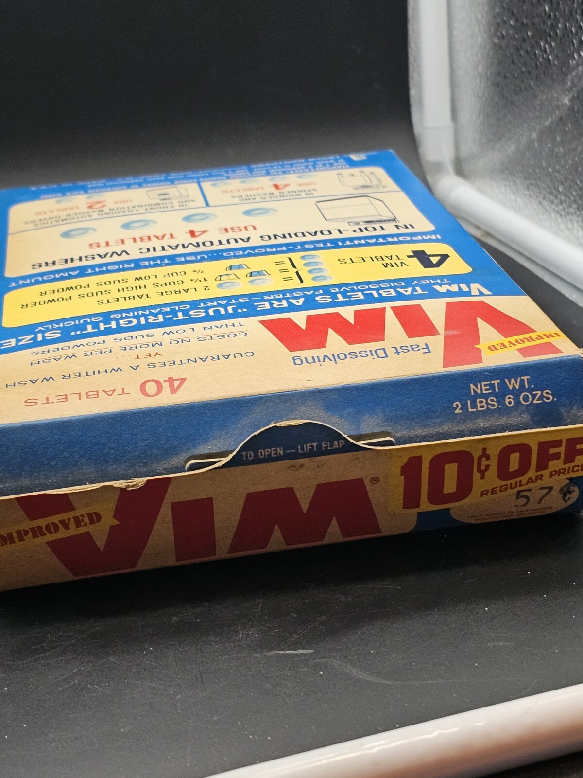 Fast Dissolving VIM Automatic Washer Tablets New in Original Box 2 Lbs 6 Oz
