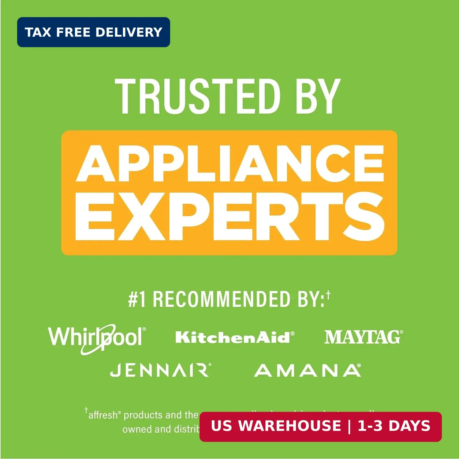 Affresh Washing Machine Cleaner, For Whirlpool, Maytag & Amana, – 6 Tablets