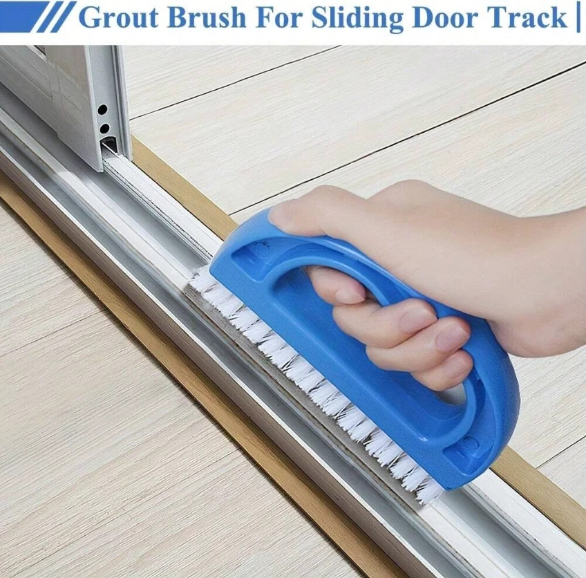 1x Heavy Duty Grout Cleaning Brush Hard Bristle Tile Shower Grout Scrubber Tool