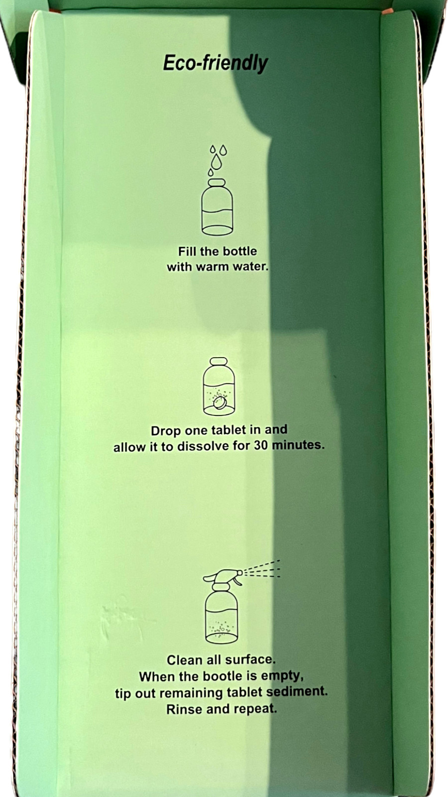 MELTINGTABS Multi-Surface Cleaner – Eucalyptus Mint – 6 Tablets + 500ml Bottle