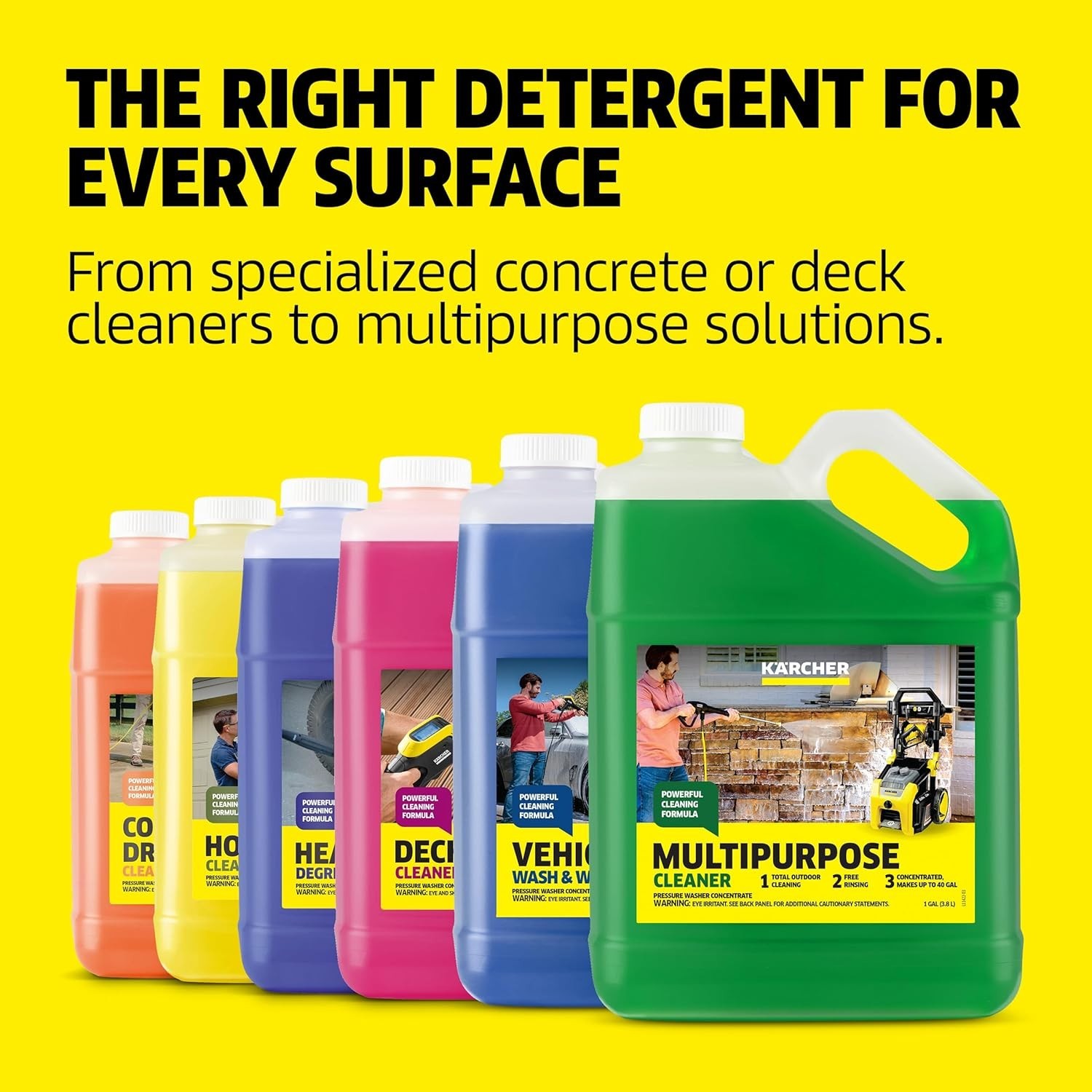 Kärcher Multi Purpose Pressure Washer Detergent, Removes Dirt and Grime from …