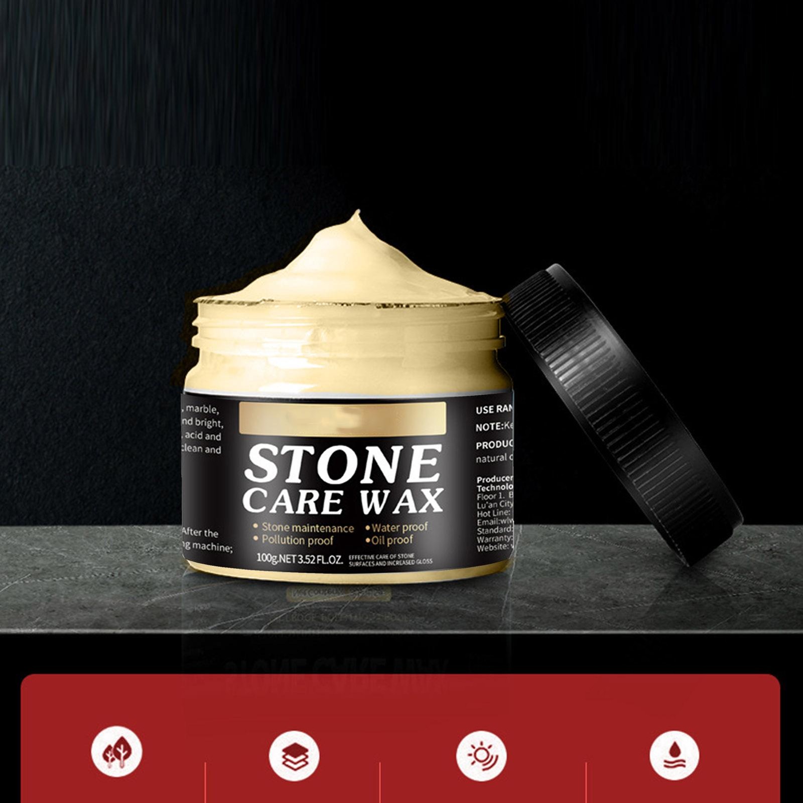 100g Stone Care Wax Polishing Crack Proof Polish Cleaner For Ceramic Tile Floors