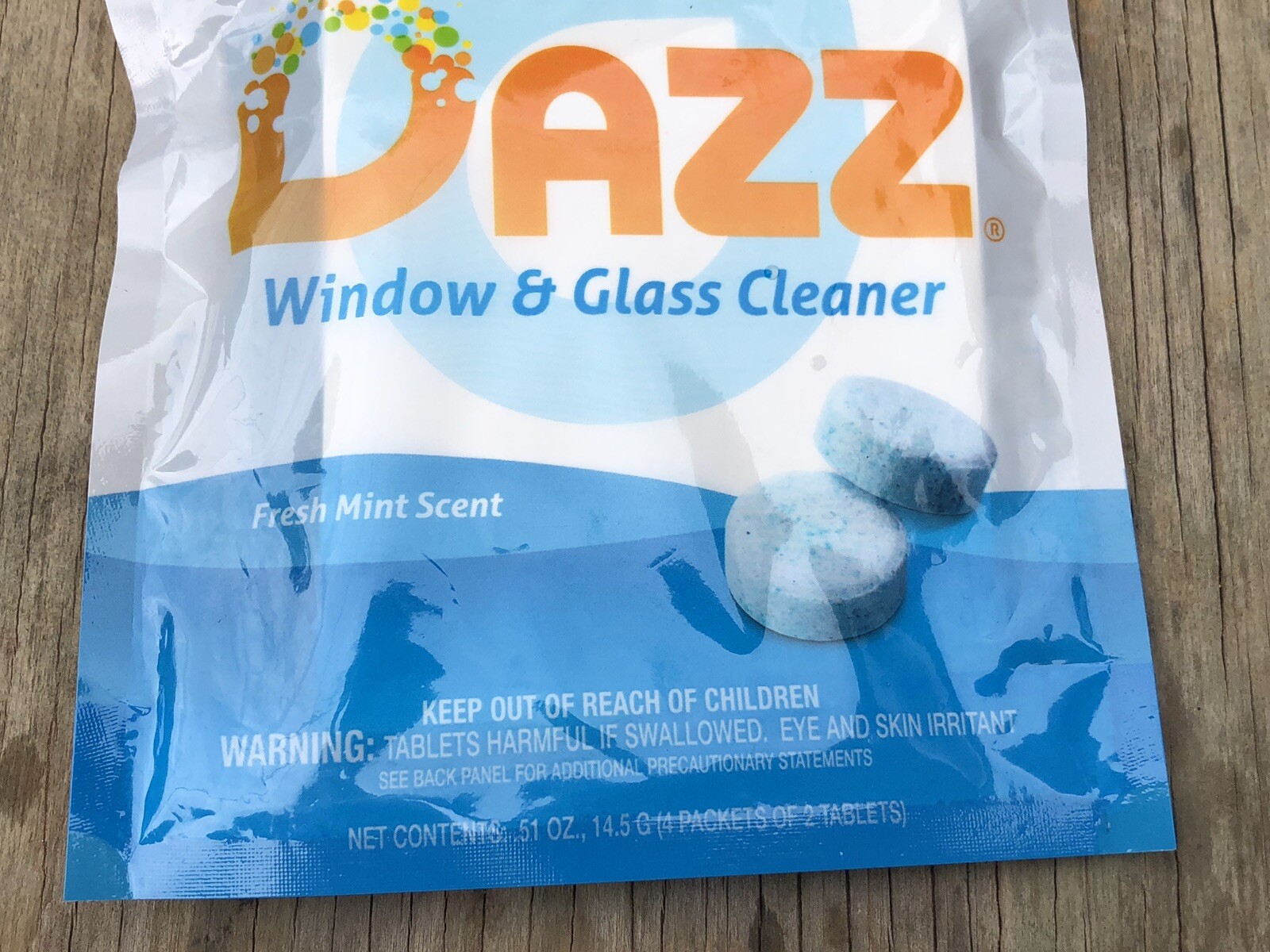 DAZZ Window and Glass Cleaner Refill Pack with 4 Packs With 2 Tablets In Each
