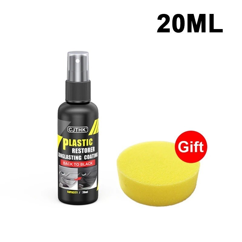 Car Plastic & Leather Restorer Back to Black Gloss Renovator Long-LastingCoating