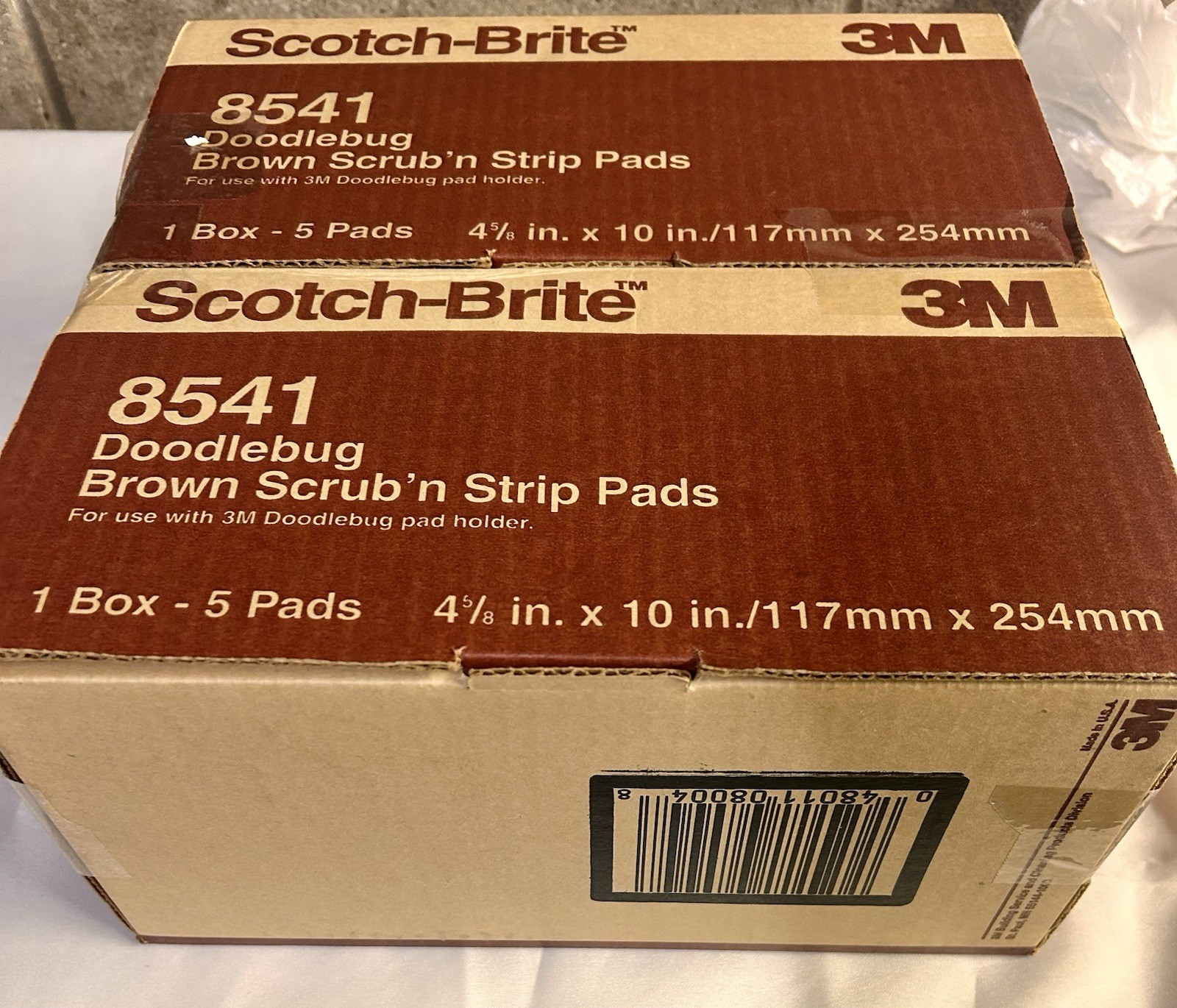 3 M Doodlebug Scrub N Strip Pads, Office Warehouse Floor Cleaning Stripping