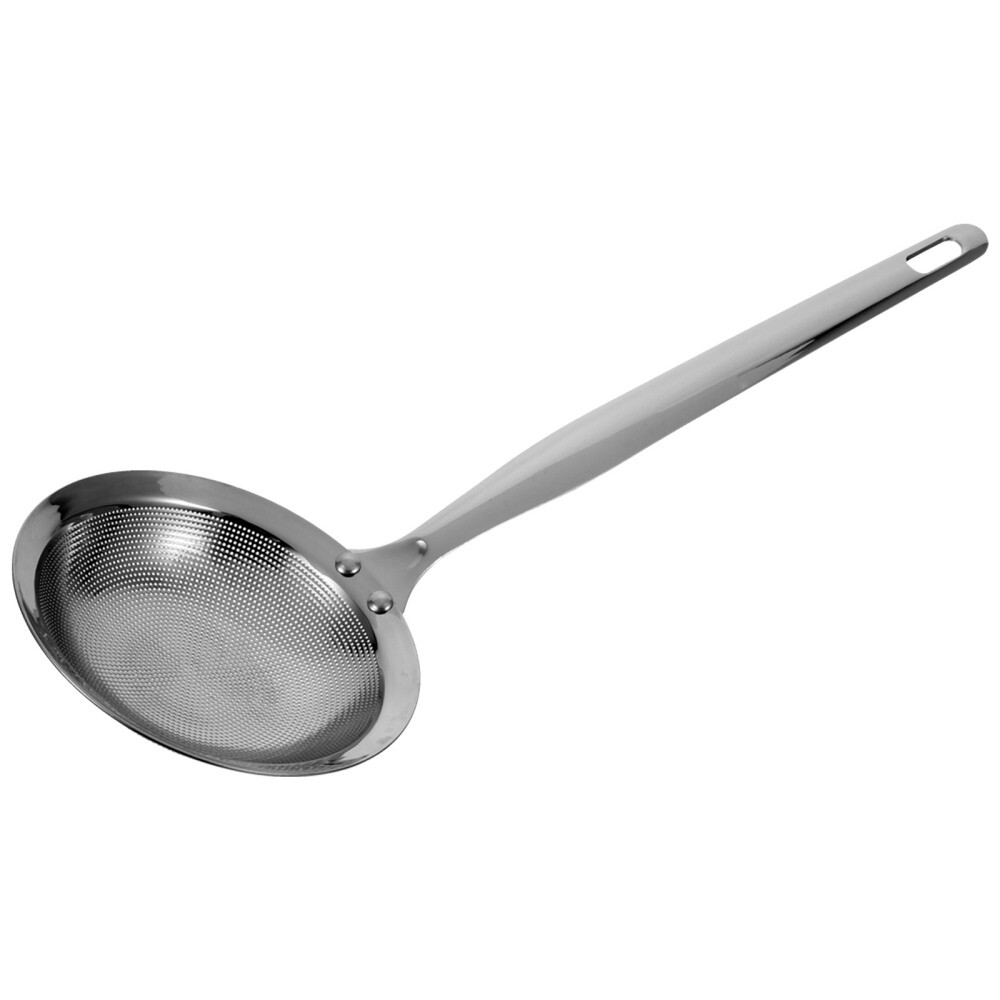 Food Strainer Hot Pot Stainless Skimmer Spoon Oil Skimmer Soup Strainer Kitchen