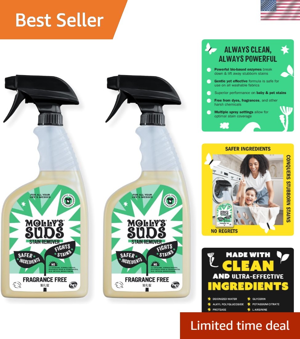 Multi-Stain Eliminator Spray – Fragrance Free & Safe for Sensitive Skin 32 Fl Oz