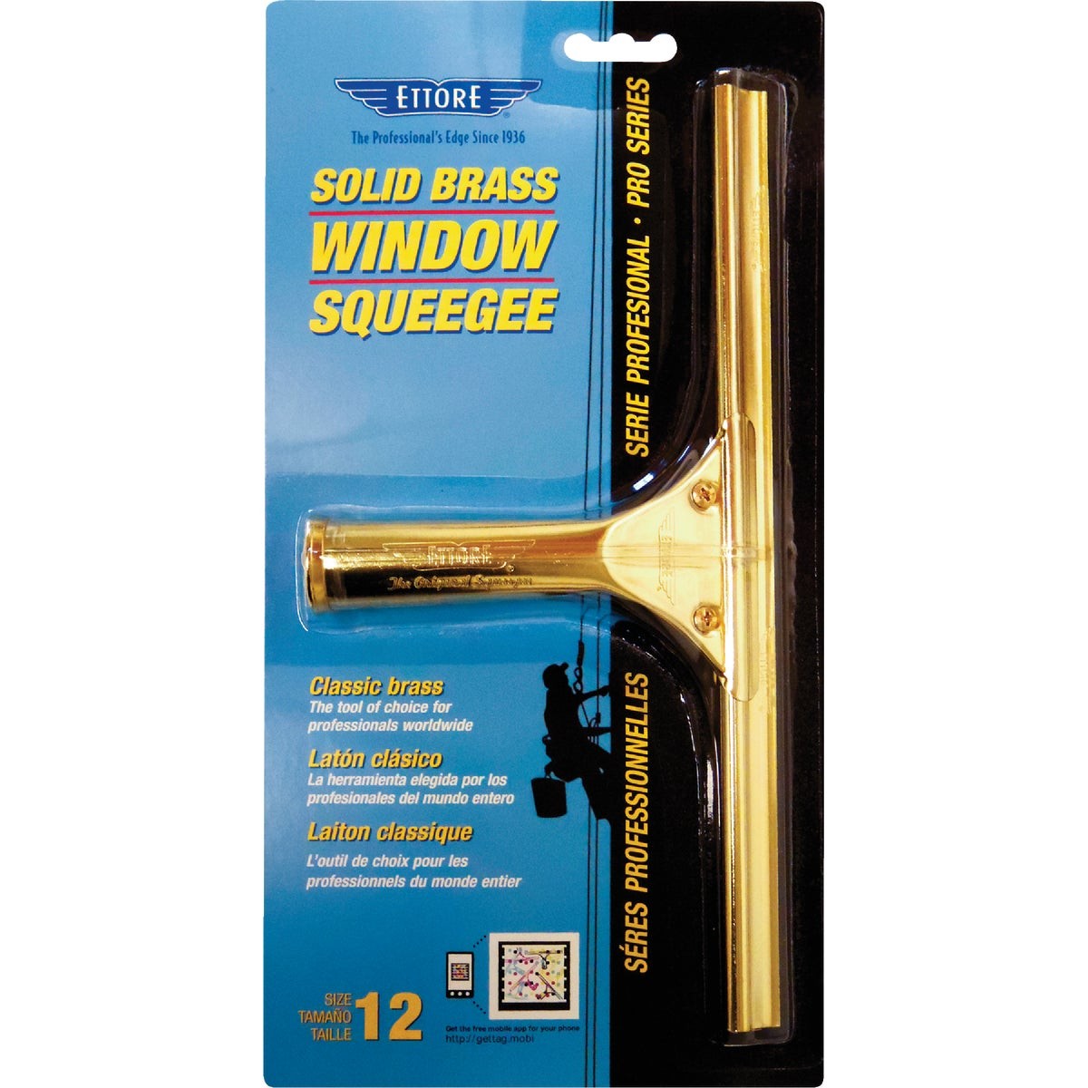 Ettore ProSeries 12 In. Rubber Squeegee 10012 Ettore ProSeries 10012
