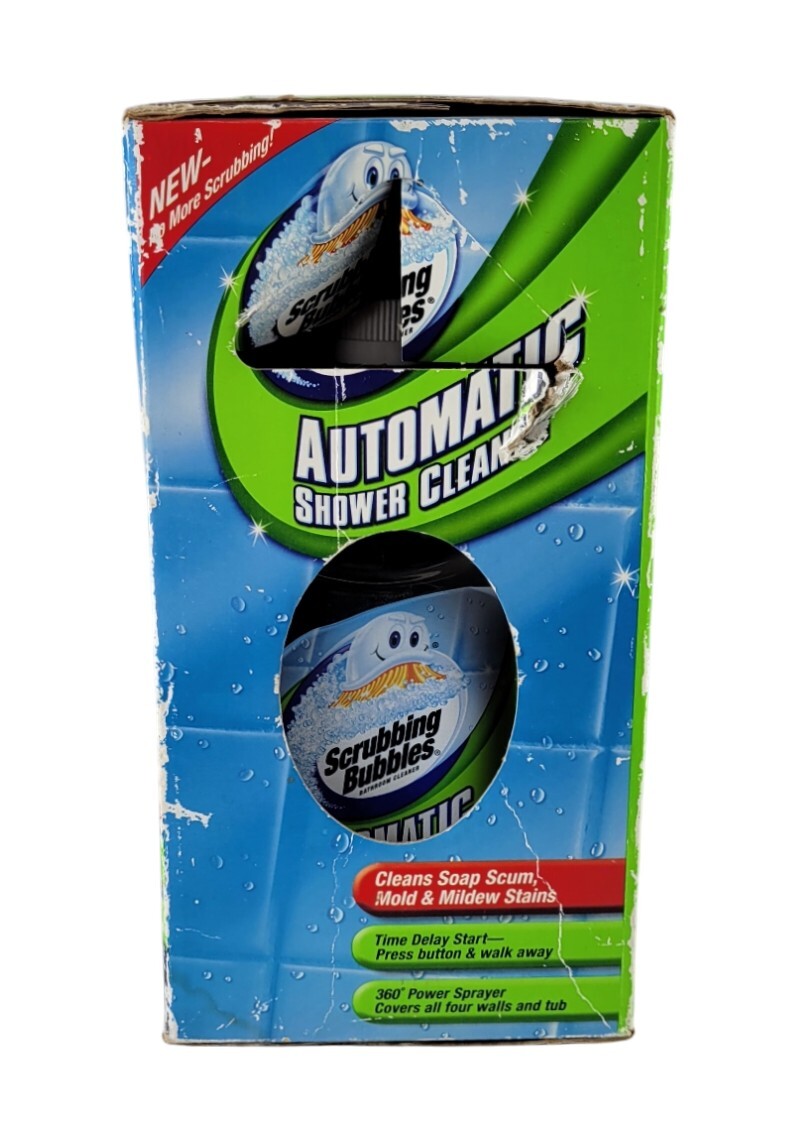 Scrubbing Bubbles 360 Degree Automatic Shower Cleaner Kit With 2 Refills New NOS