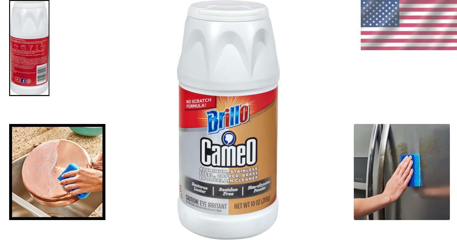 10 Oz Brillo Cameo Aluminum & Stainless Steel Cleaner – Phosphorus Free Polish