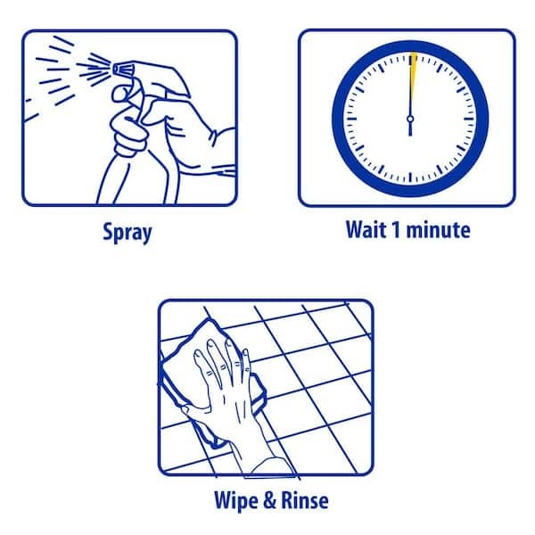 Zep Shower, Tub and Tile Cleaner Spray ZUSTT32PF 32-fl oz Pack of 1/4/6