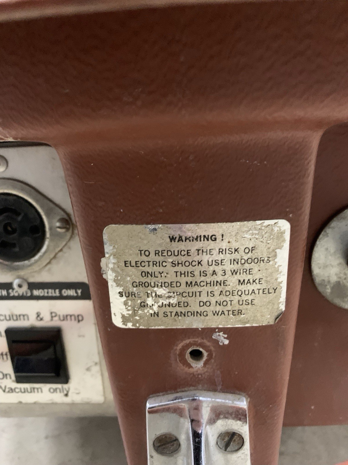 Hoover brand product Extractor Cleaning Machine This item is a vintage