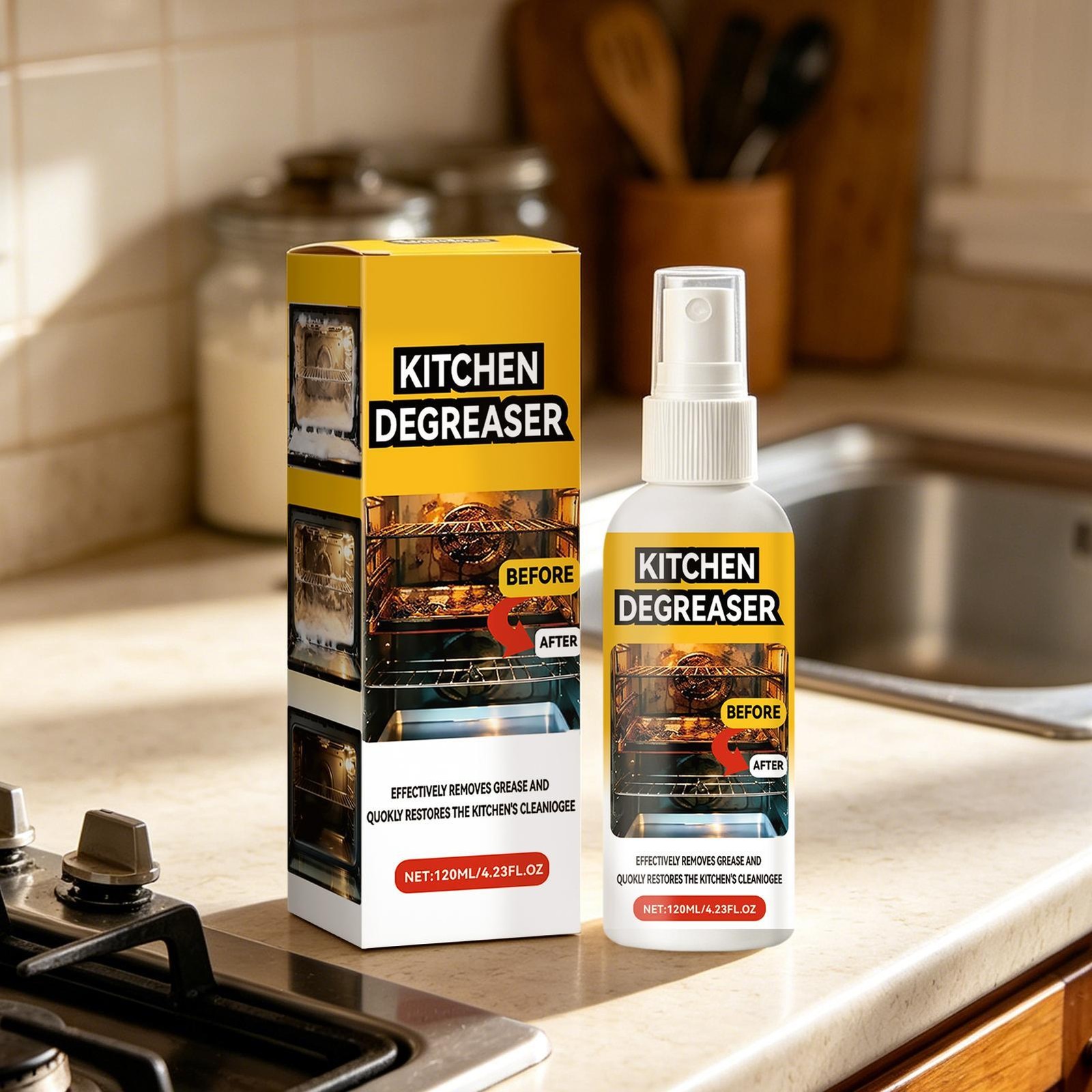 BBQ Degreaser Spray Cleaner for Outdoor Grills & Smokers 120ml