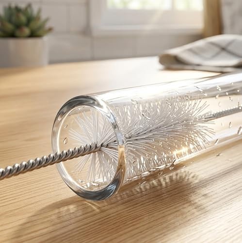 Straw Brush Cleaner 10 Pack 10 Inch Flexible Nylon Tube Cleaning Brushes