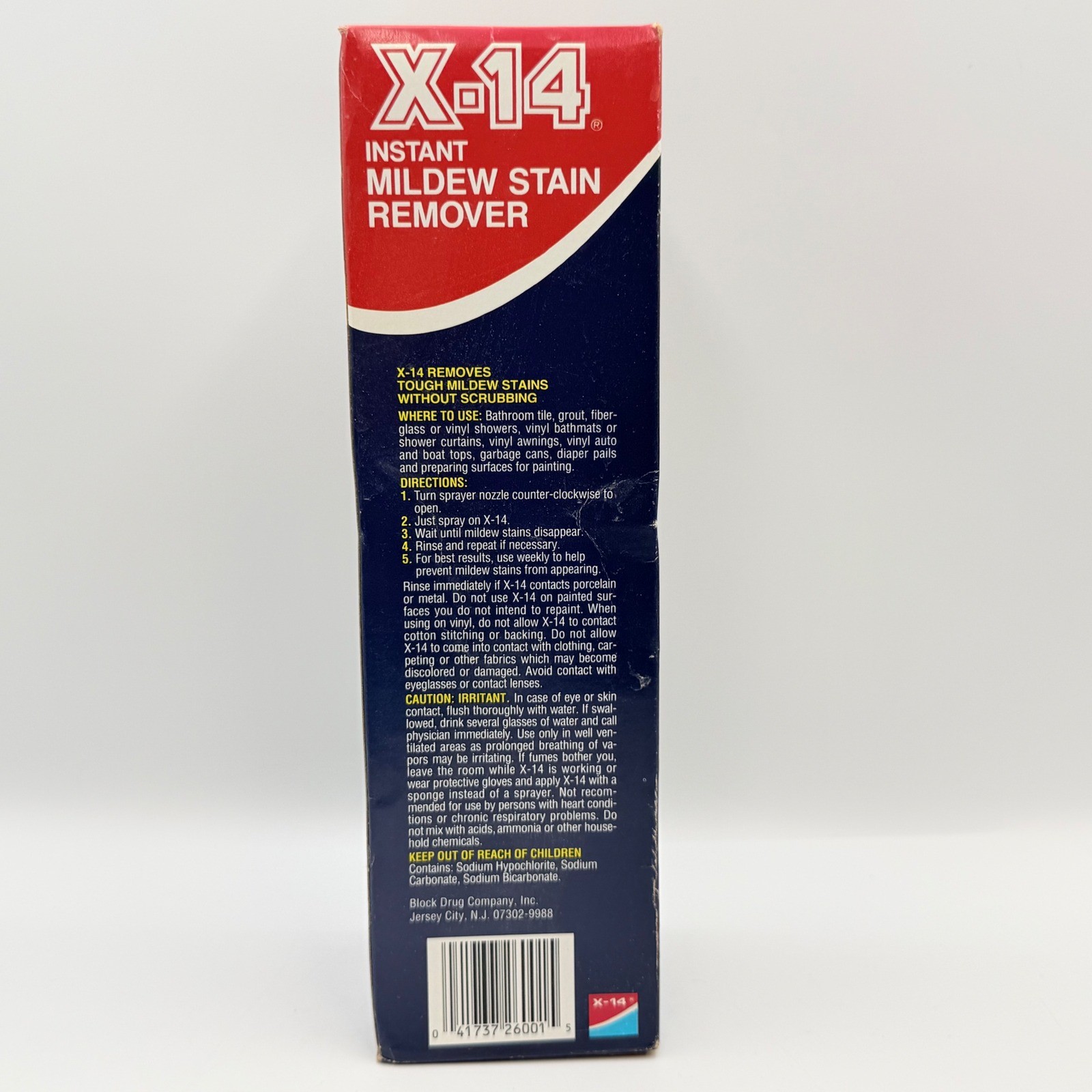 X-14 Instant Mildew Stain Remover 16oz Spray Bottle No Scrubbing Formula New
