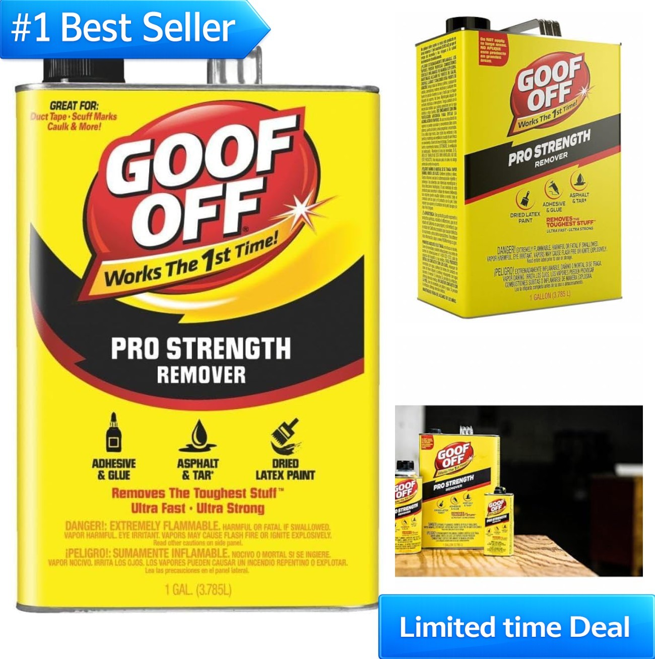 Heavy Duty Spot Remover Gallon Unscented Liquid Floor Cleaner Low Odor