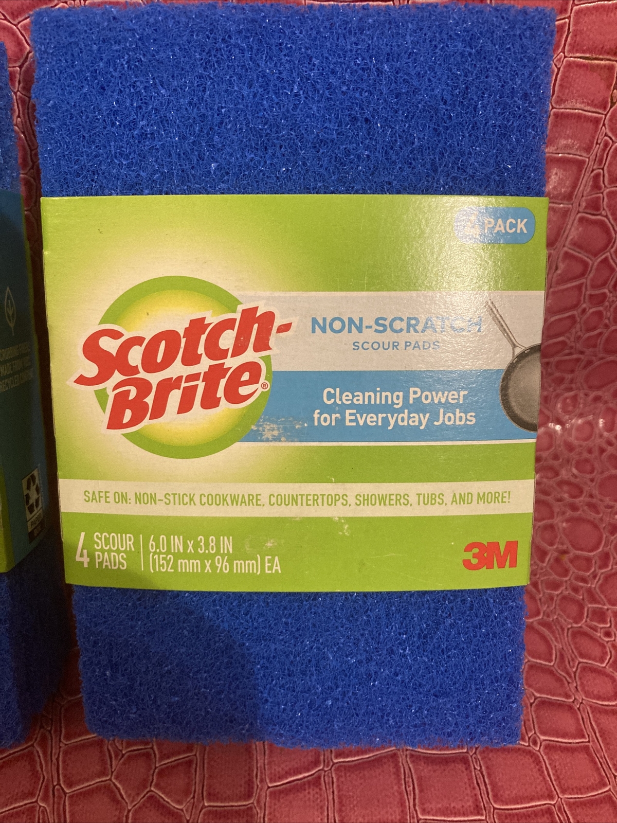2- Scotch-Brite® Non-Scratch Scour Pads 4 Pads Each Total 8 Pads