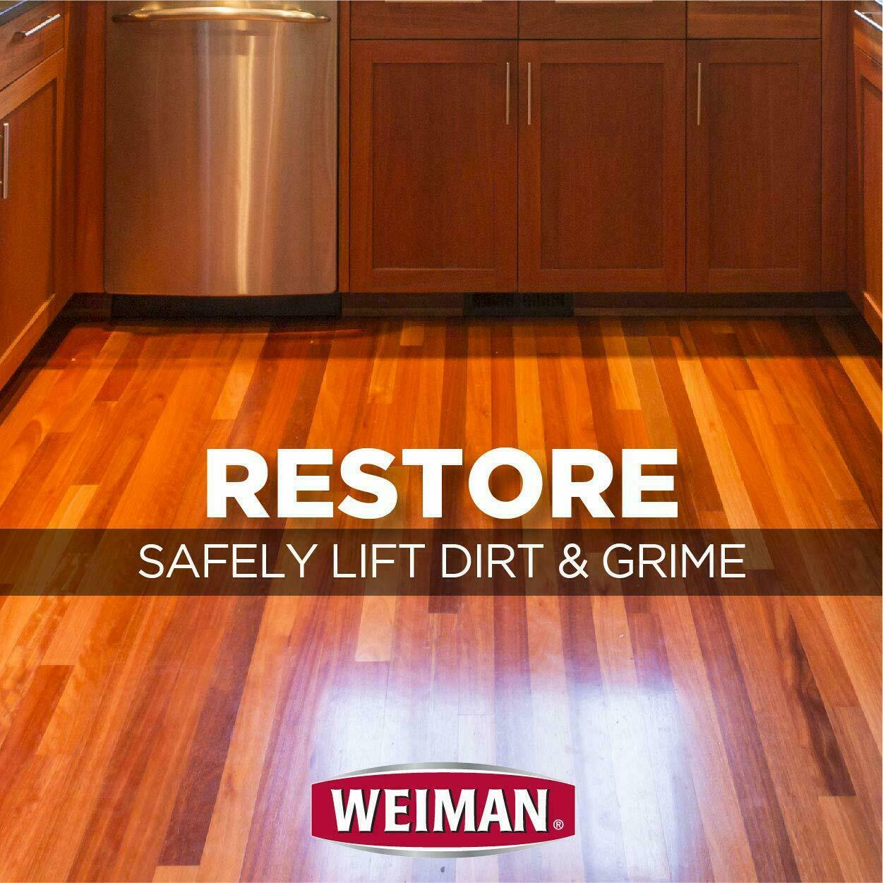 (2-Pk) Weiman HARDWOOD Floor NATURAL POLISH & Shine RESTORER Protective Finish