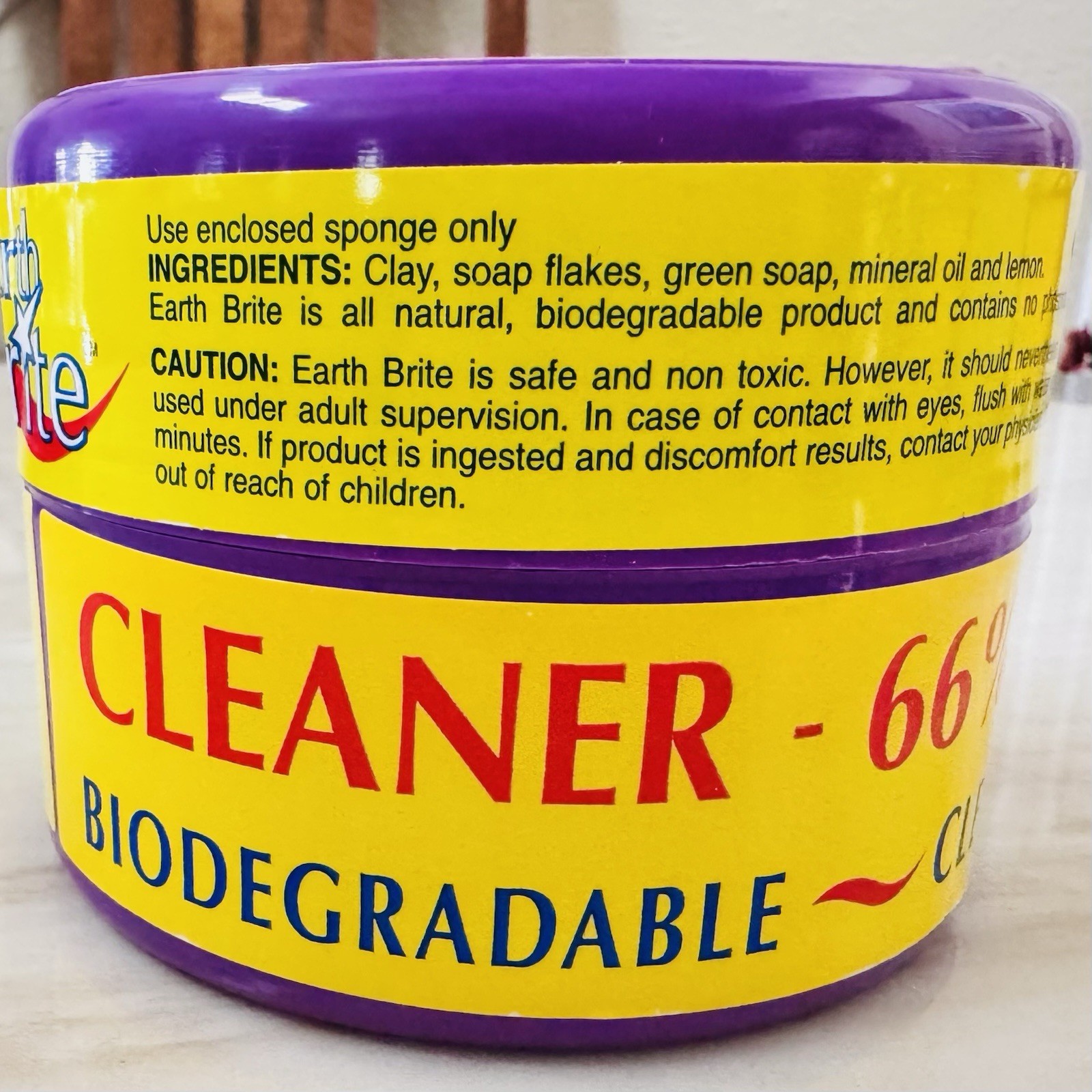 Earth Brite Original Natural All-Purpose Cleaner – 500g (17.5 oz) Made In France