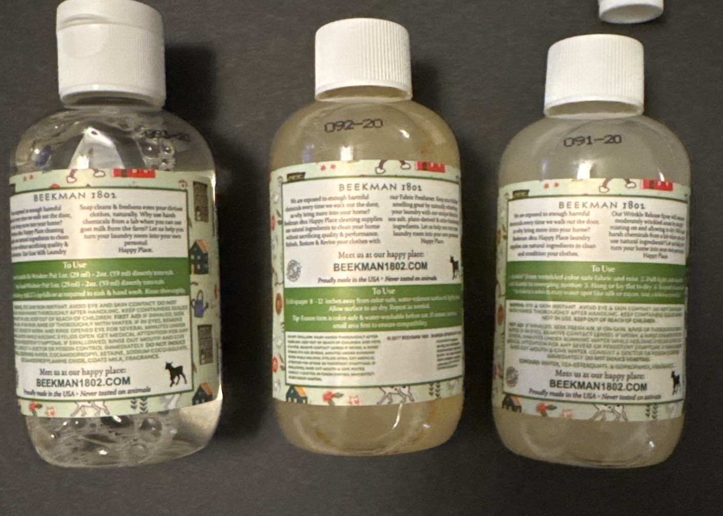 Beekman 1802 Happy Place 5-Piece Laundry Sample / Travel Kit – Sweet Grass NEW