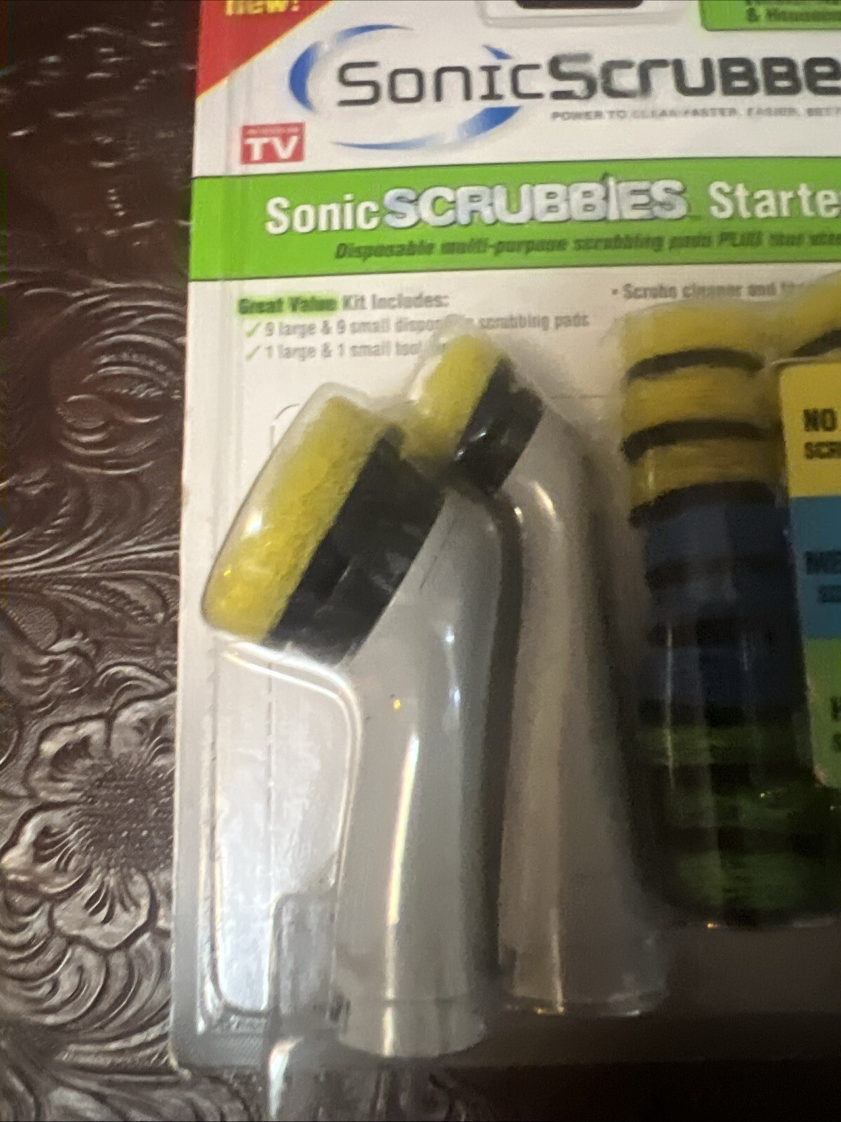 Sonic Scrubber Brushes Scrubbies Refills Starter Kit Kitchen & Household NEW