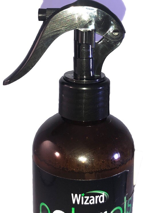 Wizard Naturals All-Purpose Spray Cleaner Rosemary &Cinnamon 13oz-Part Label Cut