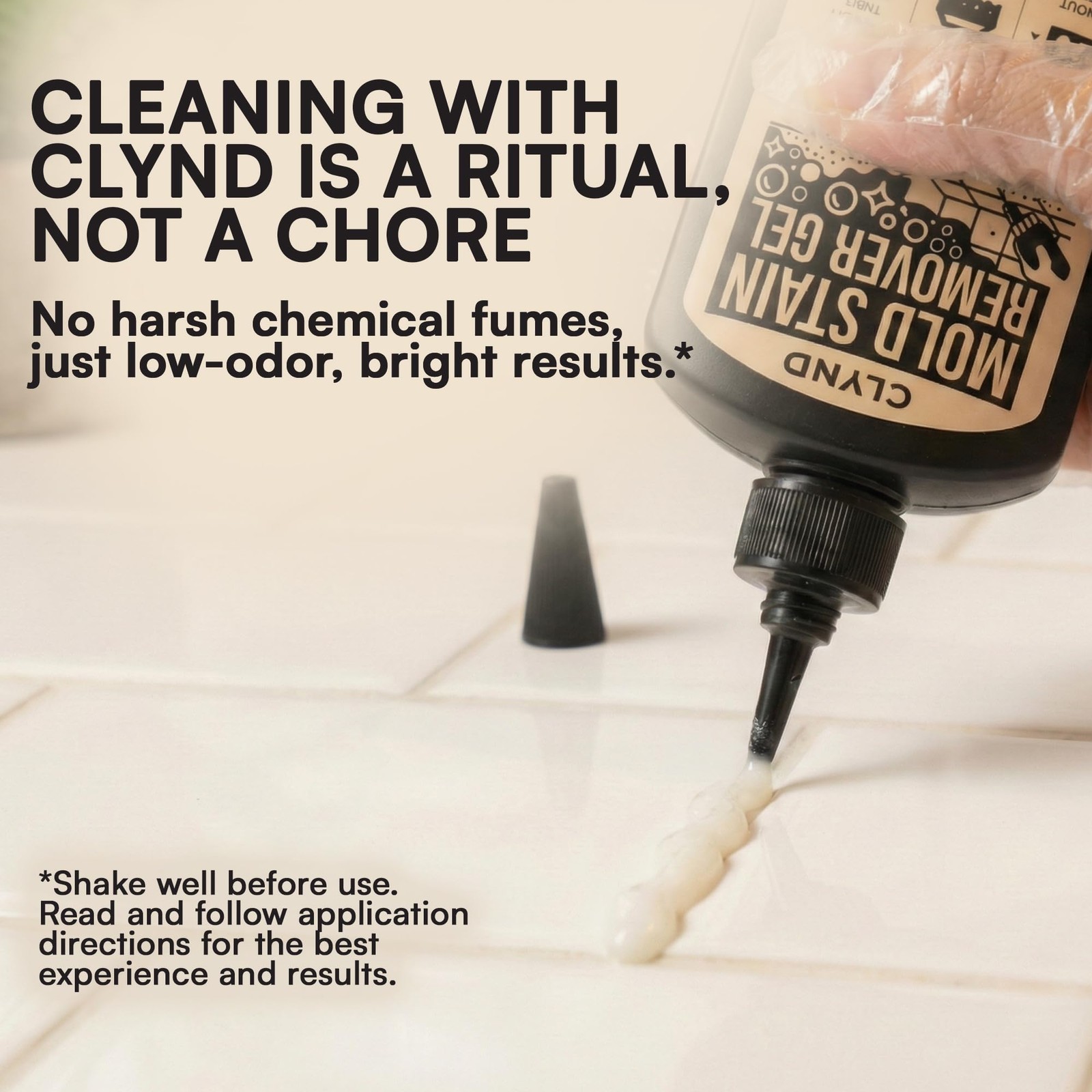 Stain – Low Odor, No Harsh Fumes – For Washing Machine Seal, Bathroom Grout a…